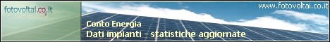 Fotovoltaico - dati e statistiche